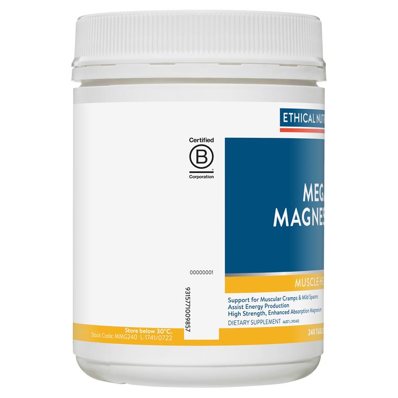 Ethical Nutrients Mega Magnesium 240 Tablets - GimmeNow