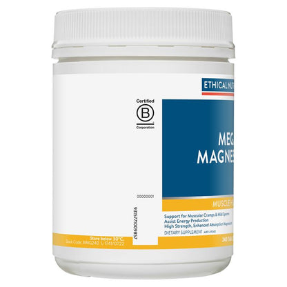 Ethical Nutrients Mega Magnesium 240 Tablets - GimmeNow