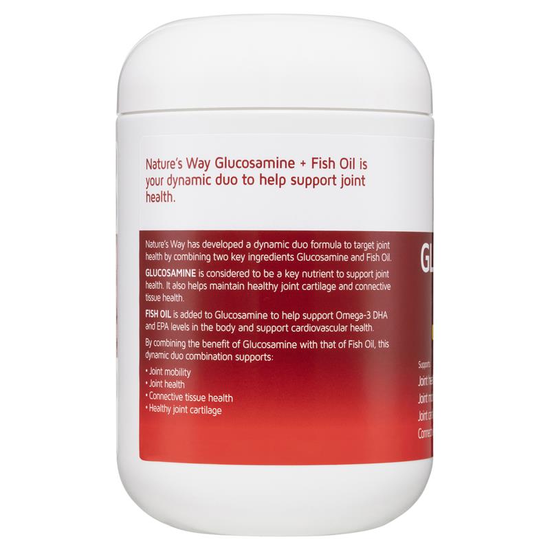 Nature's Way Glucosamine + Fish Oil 200 Soft Capsules