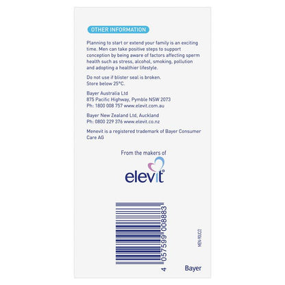 Menevit Pre-Conception Sperm Health 90 Capsules