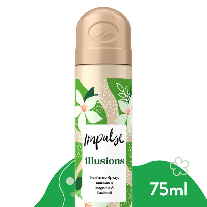 Impulse Body Spray Aerosol Deodorant Illusions 75ml