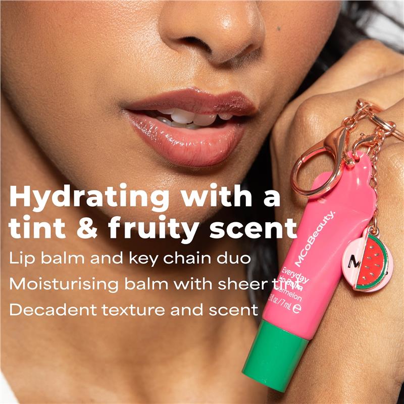 MCoBeauty Everyday Lip Balm with Keyring Cherry