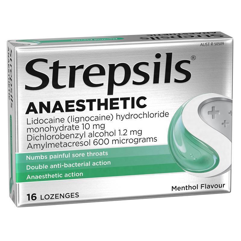 Strepsils Anaesthetic Menthol 16 Lozenges