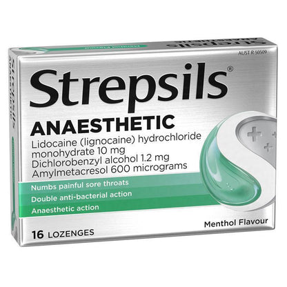 Strepsils Anaesthetic Menthol 16 Lozenges