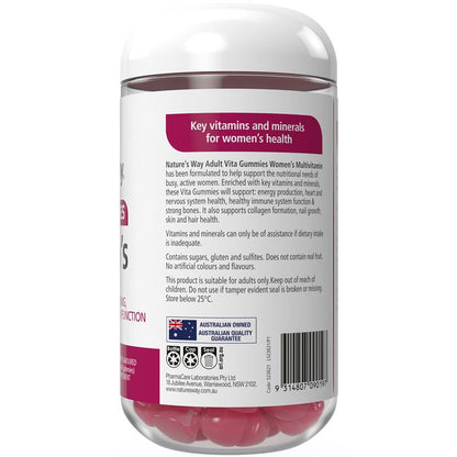 Nature's Way Adult Vita Gummies Women's Multivitamin 180 Gummies Exclusive Size