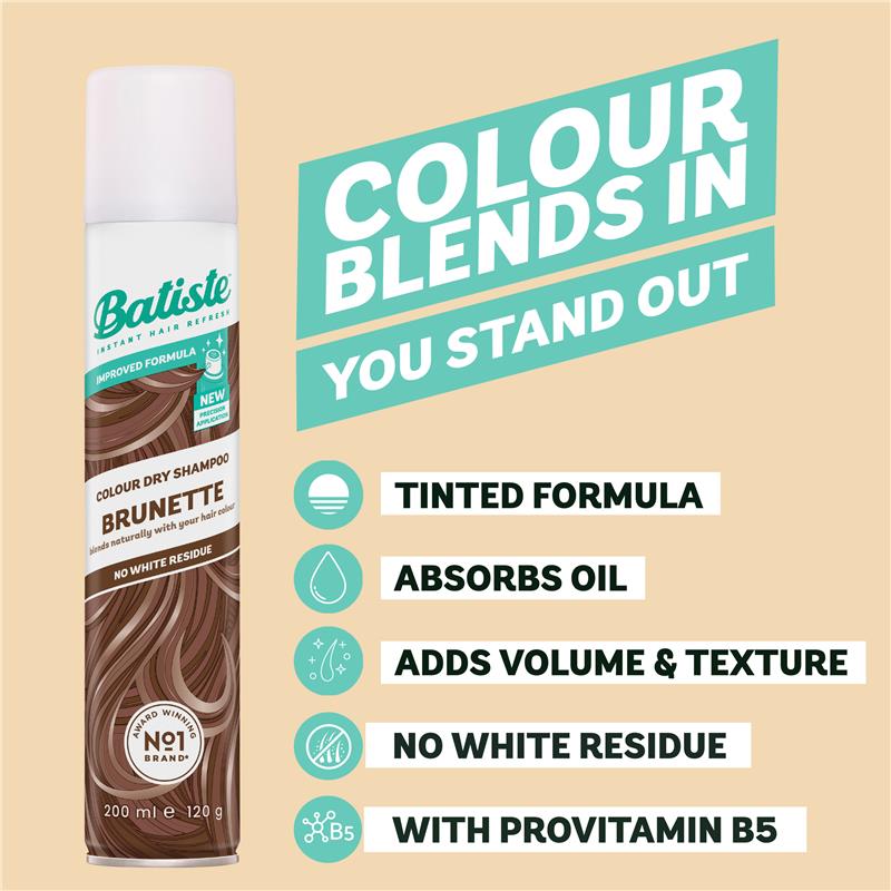 Batiste Medium & Brunette Dry Shampoo 200ml