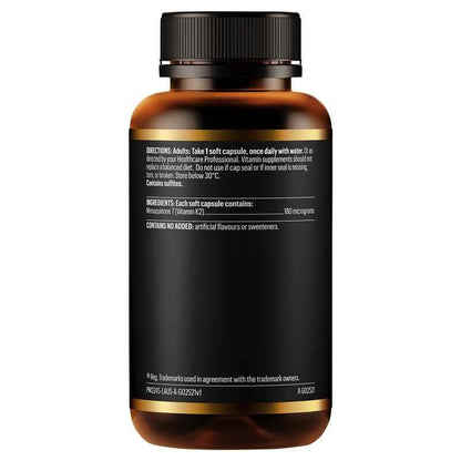 Go Healthy K2 180mcg Advanced Bone Care 60 Soft Capsules Exclusive Size