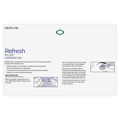 Refresh Plus Eye Drop 0.4ml 60 Vials Exclusive Pack