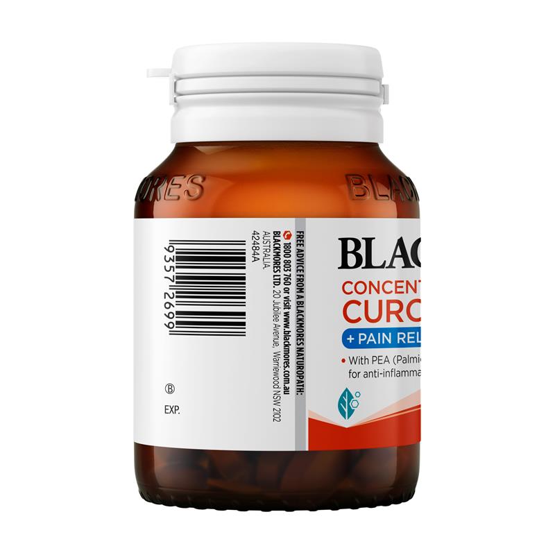 Blackmores Concentrated Curcumin + Pain Relief 40 Tablets