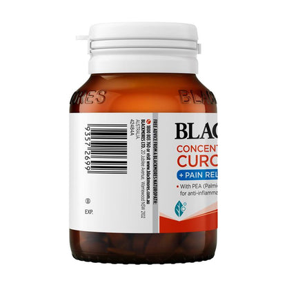 Blackmores Concentrated Curcumin + Pain Relief 40 Tablets