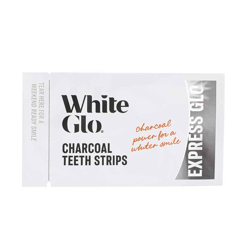 White Glo Charcoal Teeth Strips Express Glo