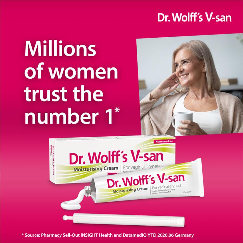 Dr Wolffs V-San Moisturising Cream Incl. Applicator 50g