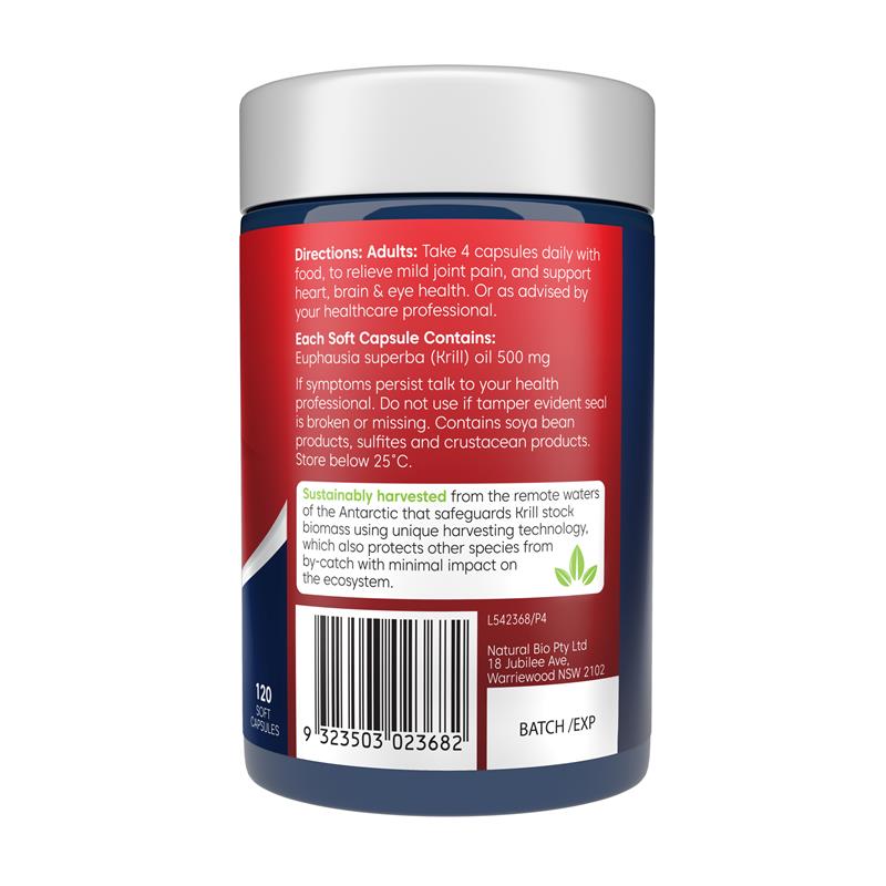 Bioglan Red Krill Oil 500mg 120 Soft Capsules