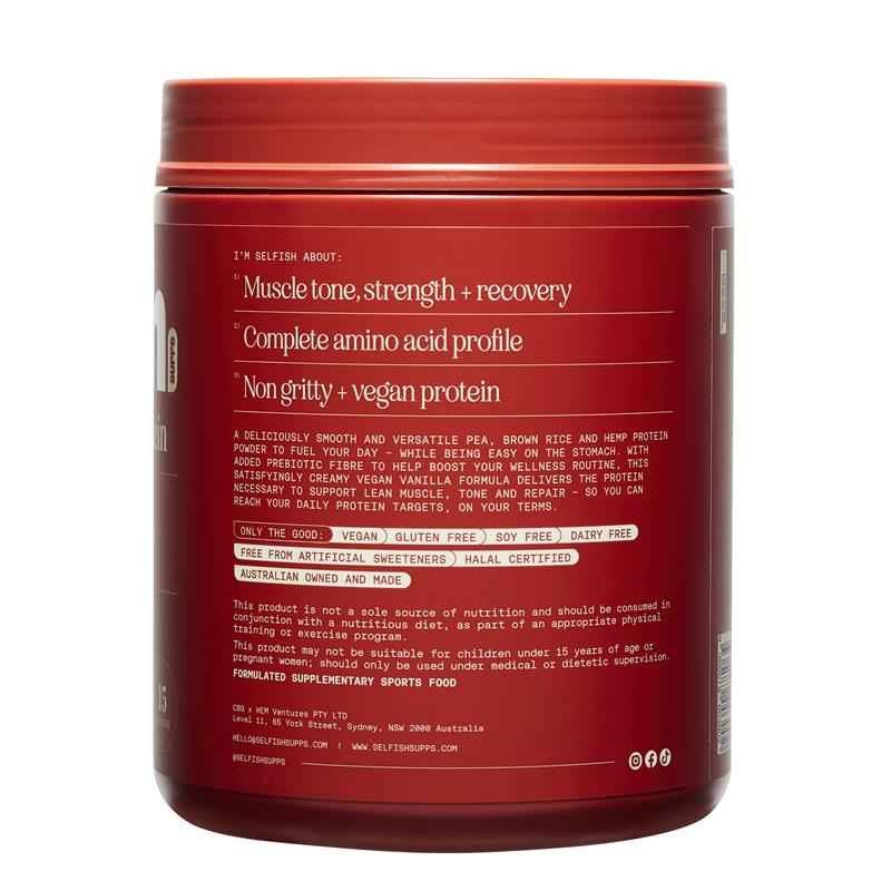 Selfish Give Me Plant Protein French Vanilla Flavour 450g