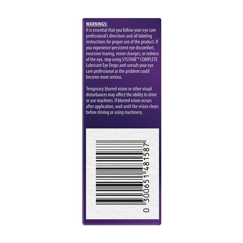 Systane Complete Lubricant Eye Drops 10ml