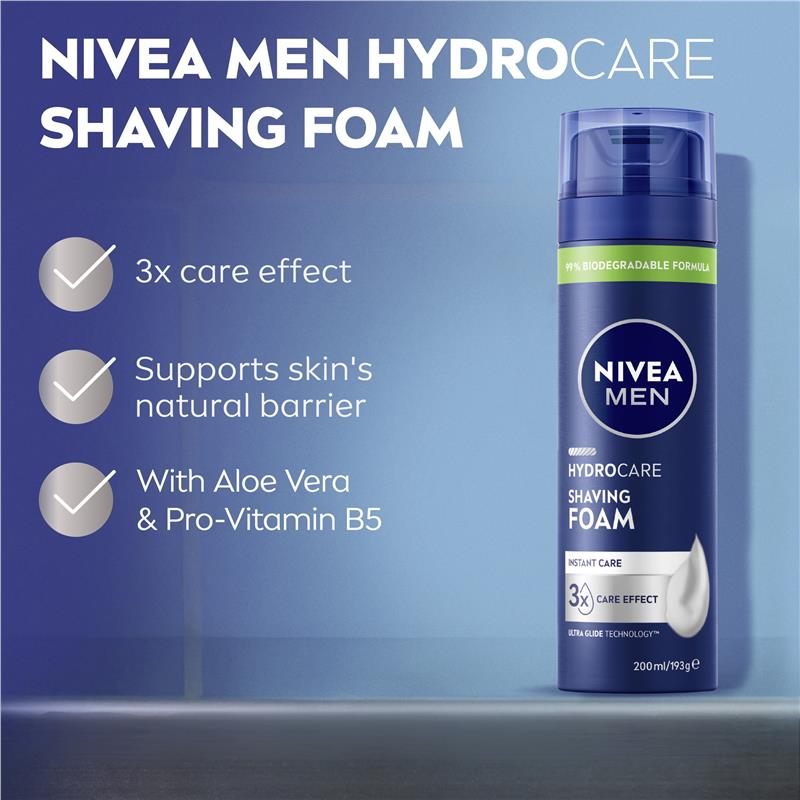 NIVEA MEN Protect & Care Shaving Foam Moisturising 200ml