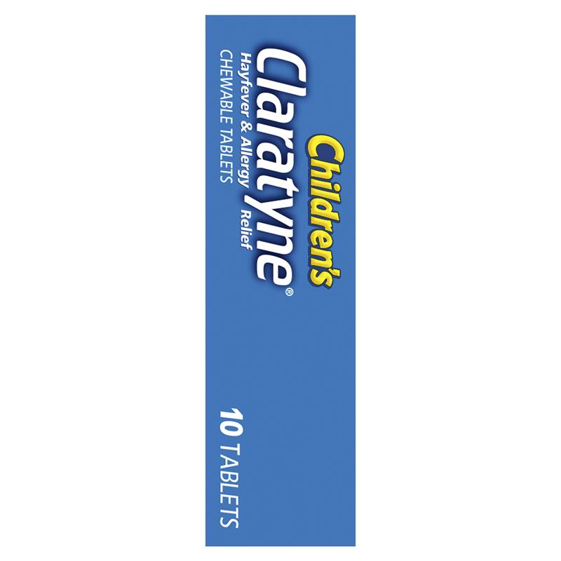 Children's Claratyne Allergy & Hayfever Relief Antihistamine For Kids Grape Flavoured Chewable Tablets 10 pack