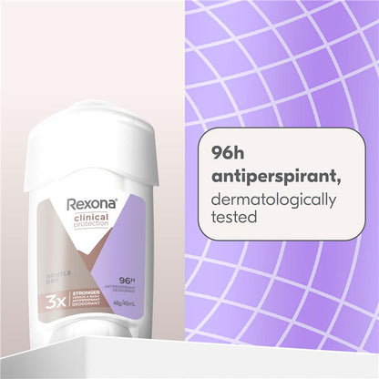 Rexona Women Clinical Protection Antiperspirant Cream Stick Gentle Dry 45ml