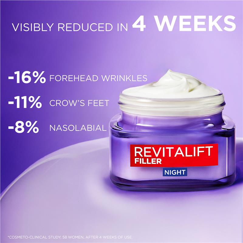 L'Oreal Paris Revitalift Filler [HA] Night Moisturiser 50ml