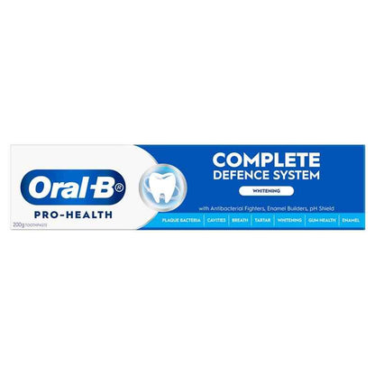 Oral B Toothpaste Pro Health Complete Defence System Whitening 200g