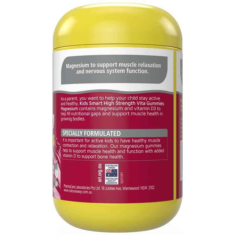Nature's Way Kids Smart Vita Gummies High Strength Magnesium 120 Pastilles Exclusive Size