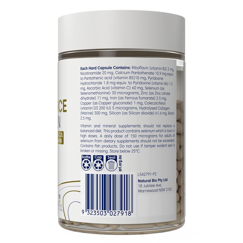 Bioglan Hair Radiance + Collagen 90 Capsules