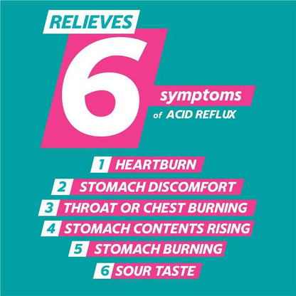 Gaviscon Dual Action Chewable Tablets Peppermint Heartburn & Indigestion Relief 16 Pack