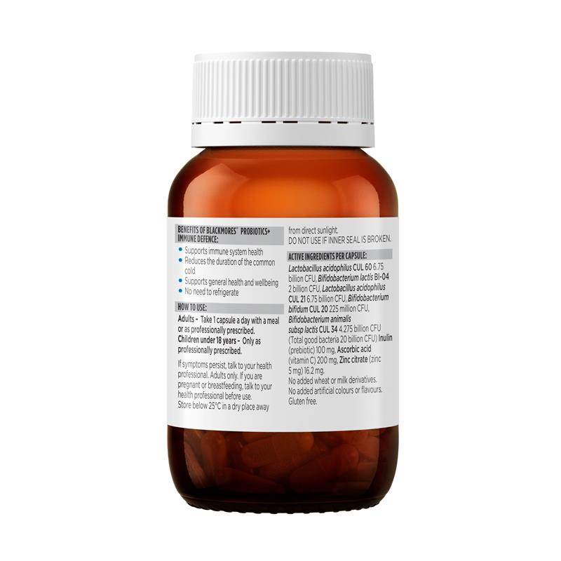 Blackmores Probiotics+ Immune Defence 30 Capsules