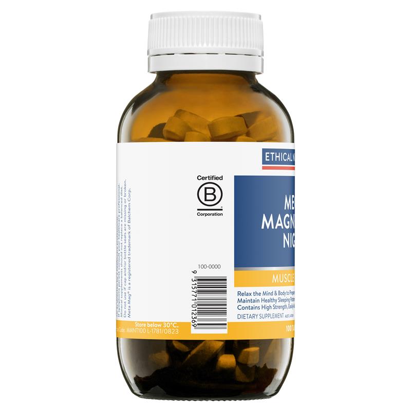 Ethical Nutrients Mega Magnesium Night 100 Tablets Exclusive Size