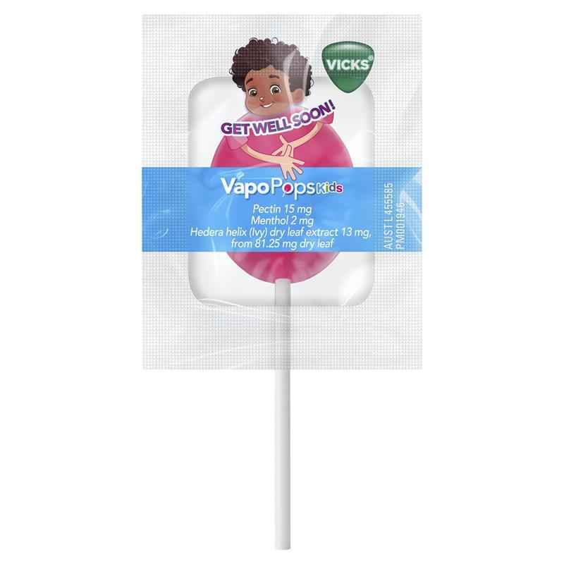 Vicks VapoPops Kids Medicated Throat Pops 8 Pack