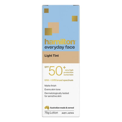 Hamilton Sun Everyday Face Light Tint SPF50+ 75g