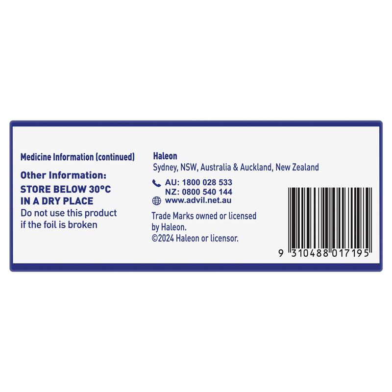 Advil Ibuprofen Pain Relief 40 Liquid Capsules