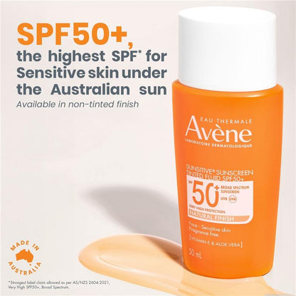 Avene Sunsitive Sunscreen Tinted Fluid SPF 50+ 50ml