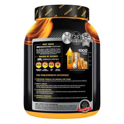 Vital Strength Hardgainer Mass Rapid Building Protein Vanilla Ice Cream 2kg