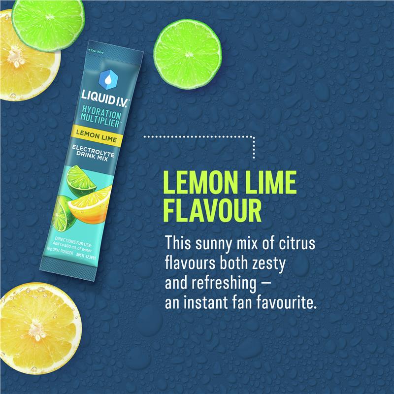 Liquid I.V. Hydration Lemon Lime 24 Sachets