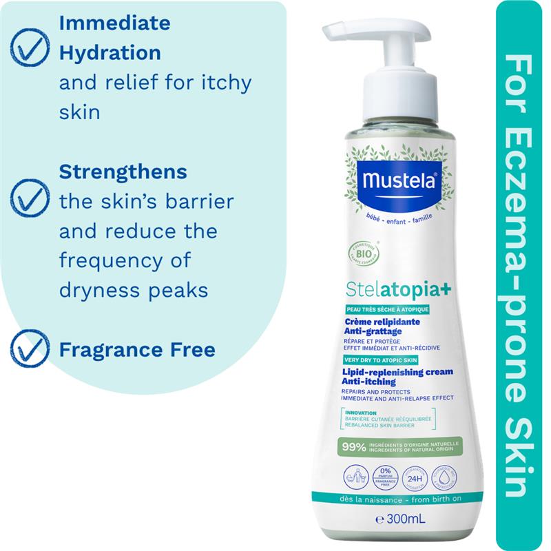 Mustela Stelatopia+ Lipid Replenishing Cream 300ml