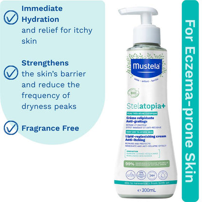 Mustela Stelatopia+ Lipid Replenishing Cream 300ml