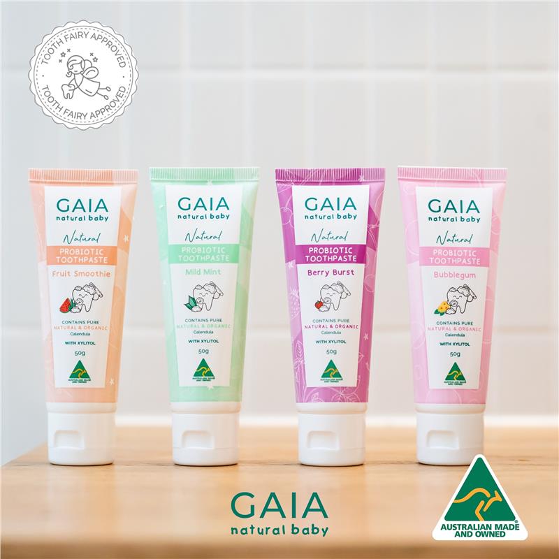 Gaia Natural Baby Probiotic Toothpaste Berry Burst 50g
