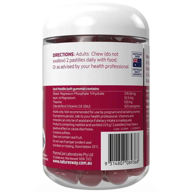 Nature's Way Gummies Magnesium with L-Theanine 60 Gummies