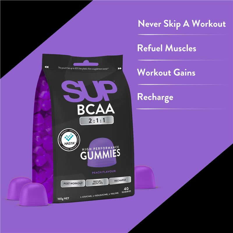 SUP BCAA Gummies Peach 40