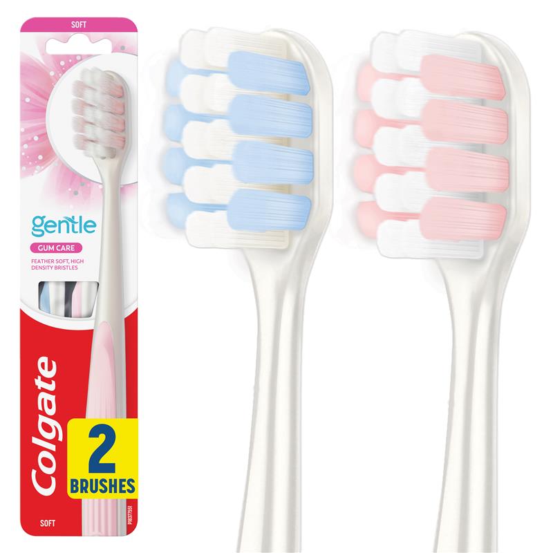 Colgate Toothbrush Gentle Gum Care Soft 2 Pack