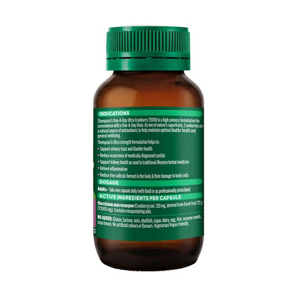 Thompsons One-A-Day Ultra Cranberry 72000mg 60 Capsules