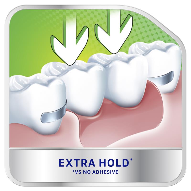 Polident Denture Adhesive Cream Flavour Free 2X60g Pack Exclusive Size