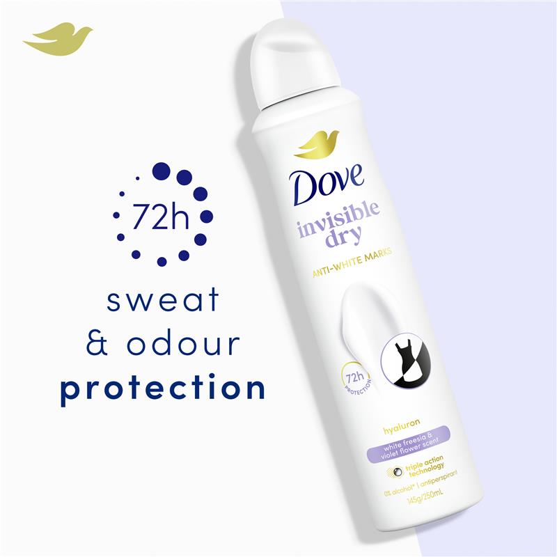 Dove Women Advanced Care Antiperspirant Aerosol Invisible Dry 250ml
