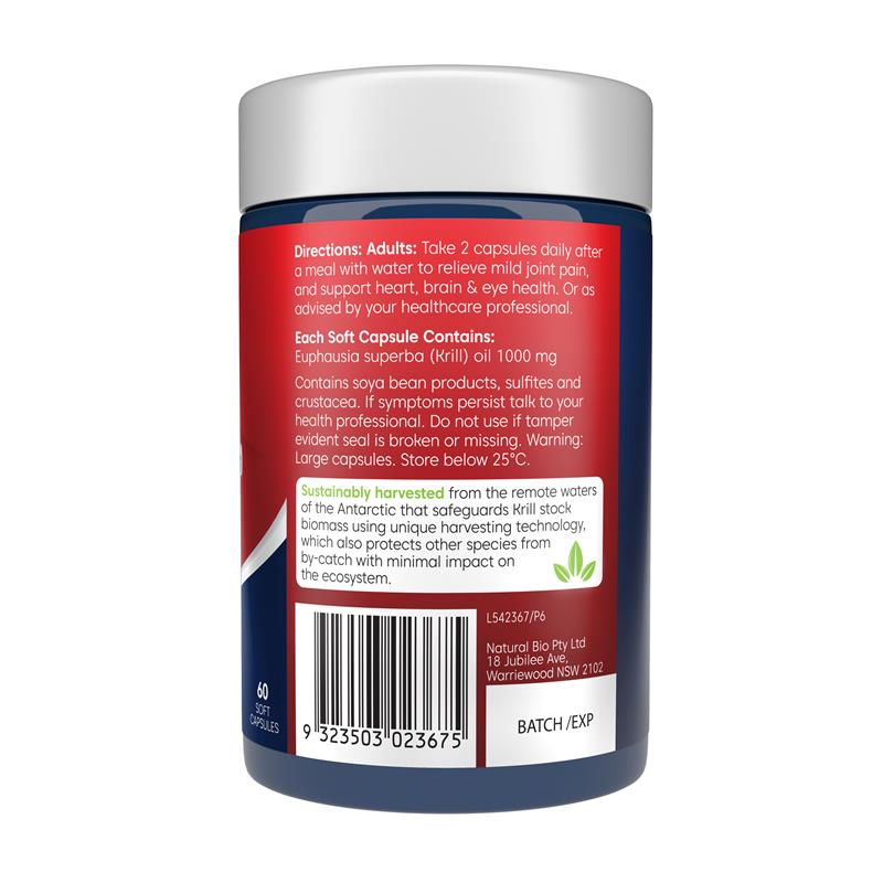 Bioglan Red Krill Oil 1000mg 60 Capsules