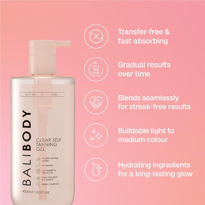 Bali Body Clear Tanning Gel 400ml
