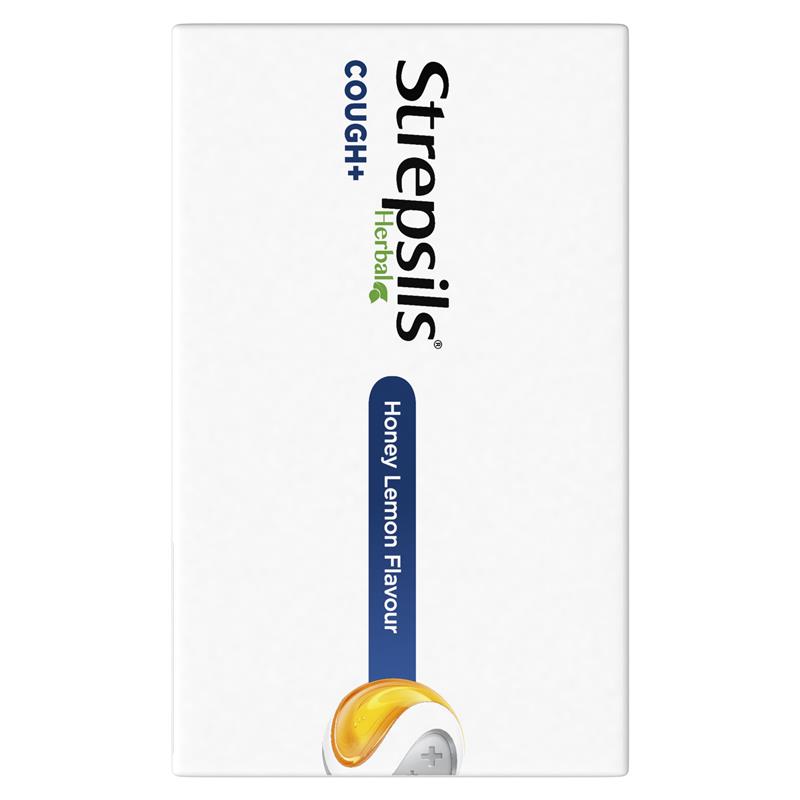 Strepsils Herbal Cough Lozenges Honey Lemon 32 Pack