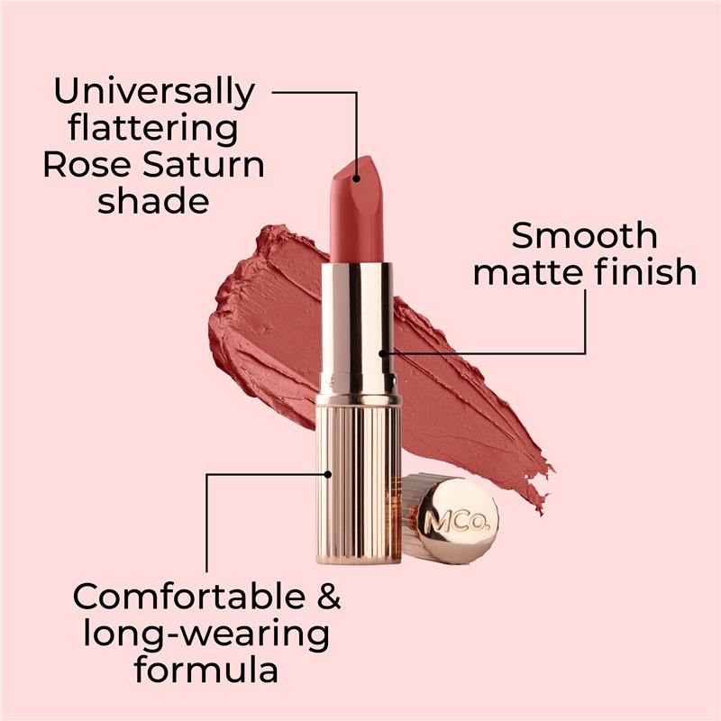 MCoBeauty Creme Matte Luxe Lipstick Rose Saturn