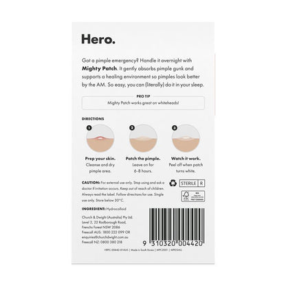 Hero Mighty Patch Original Hydrocolloid Pimple Patches 24 pack