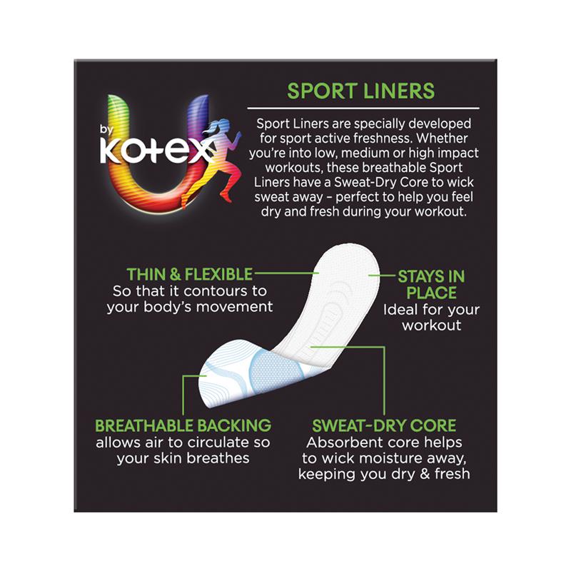 U by Kotex Sport Liners 30 Pack